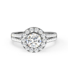 Celestial Ladies Platinum Diamond Set Wedding Ring