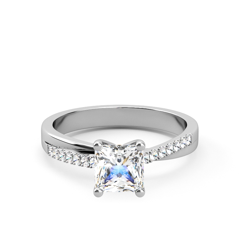 Lunara Round Platinum Solitaire